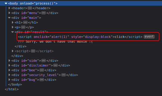 XSS_ReflectedAJAX_low_event.png
